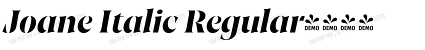 Joane Italic Regular字体转换
